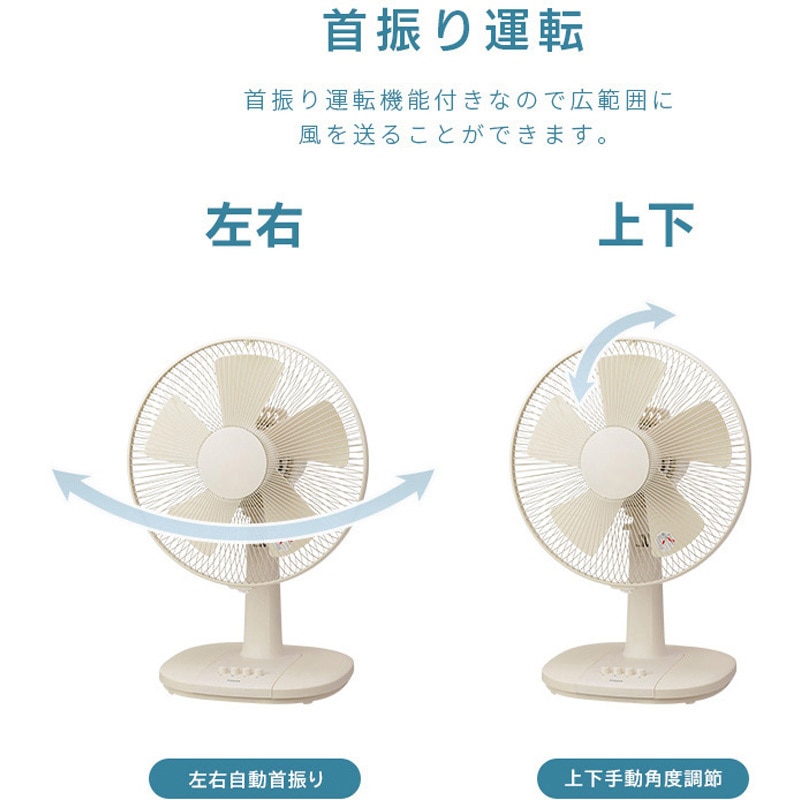 YT-3011F(LM) ミニリビング扇風機 ユアサ(ユアサプライムス) 風量3段階
