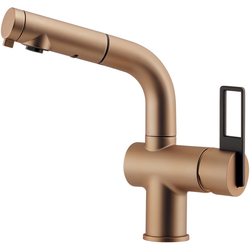 184-425A-GB シングルレバー引出し混合栓 カクダイ シャンパンゴールド色   184-425A-GB 43,537円