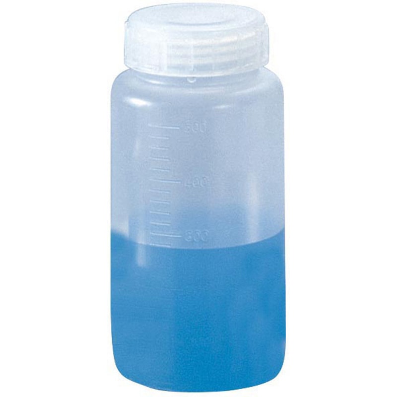 1000ml 目盛り耐熱ガラス瓶 青いキャップ 目盛り付き 10個セット