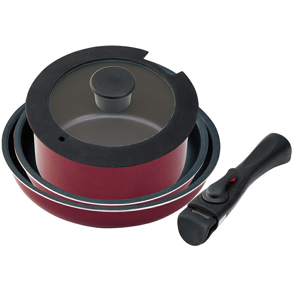 K-10028BR ダイヤモンドコート IH対応5点セット ブラウン 1個 パークレーン 【通販モノタロウ】