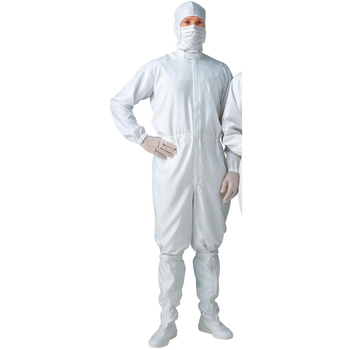 CB1025 3L 男性用 クリーンスーツ ガードナー ホワイト色 サイズ3L 1着(1着) 7,378円