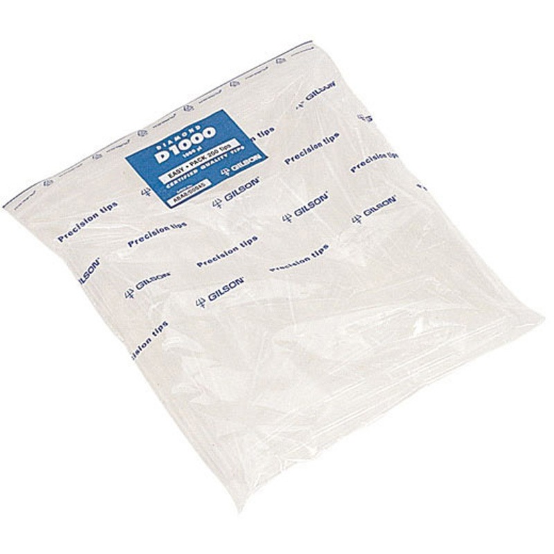 D1000(100～1000μL 200本×5袋) ダイヤモンドチップ EasyPack GILSON(ギルソン) 滅菌― 入数200本×5袋 容量100～1000μL