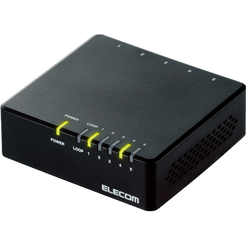 EHC-F05PA-B スイッチングハブ 5ポート 10/100M 電源外付AC