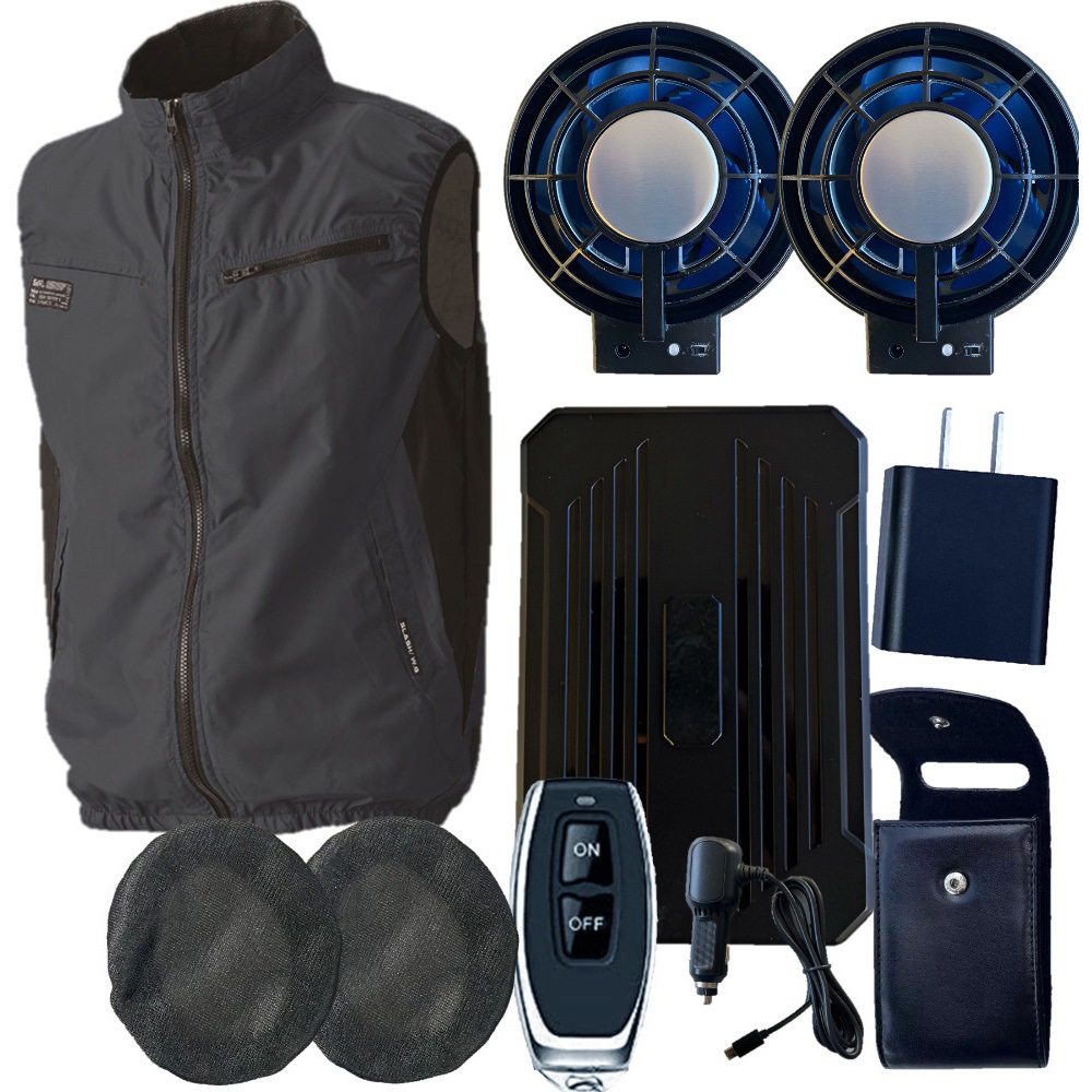 24Vペルチェファン SBT-09R バッテリーセット 05302SBT09R 空調ベスト+【リモコン付き】SBT-09R 24Vペルチェ