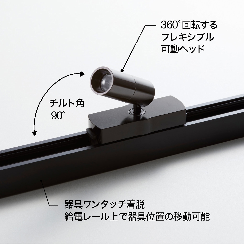 ギャロミオイド MLC03-27K-30D-B マイクロライトキャノン(トラックレールタイプ