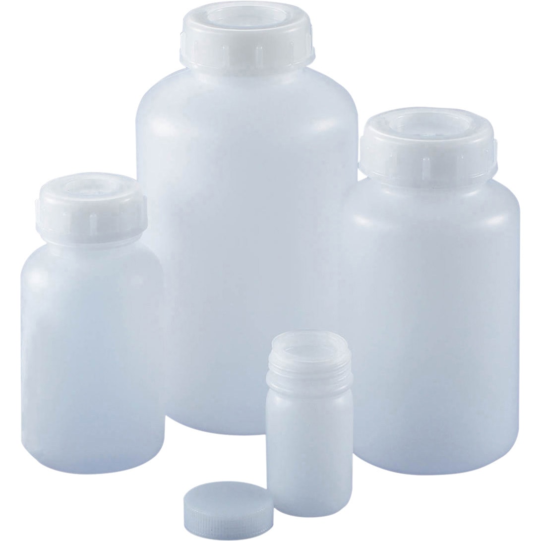 ポリ広口瓶（中栓付） WP-1000〔×20セット〕 まとめ買い セット販売, image size:1091x1091