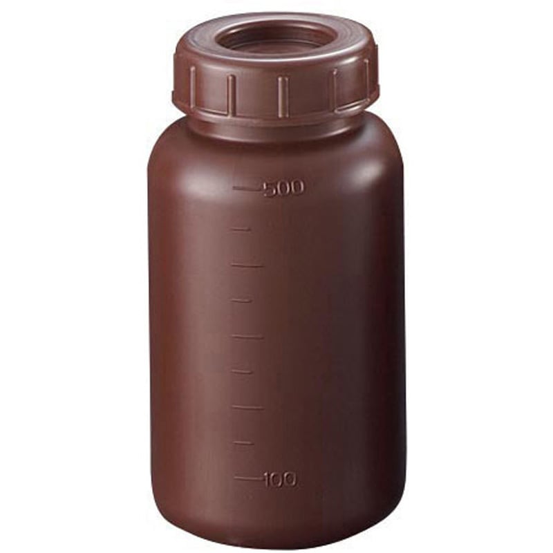 ビン サンプラ PE広口遮光瓶 500ml (100個入) [02912C] 02912C 販売単位：1 送料無料 TR サンプラ PE広口遮光瓶 500ml (100個入) PE広口遮光瓶 | 株式
