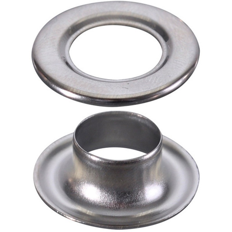 56810PKN ハトメ 真鍮アイレットシルバー 友屋 Φ12mm/1000セット色 外径23.4mm高さ7.8mm  56810PKN