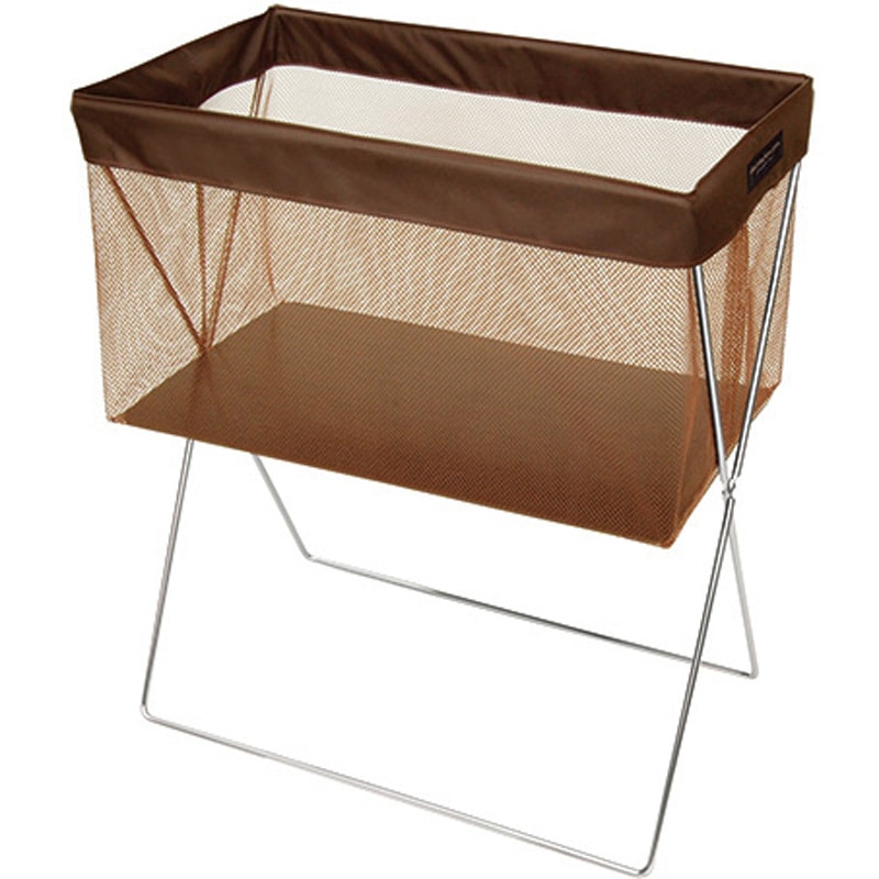 61994-02 サイドワゴン浅型メッシュ 友屋 ブラウン色   61994-02