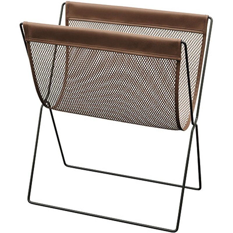 61995-02 サイドワゴン メッシュ×合皮 友屋 ブラウン色   61995-02