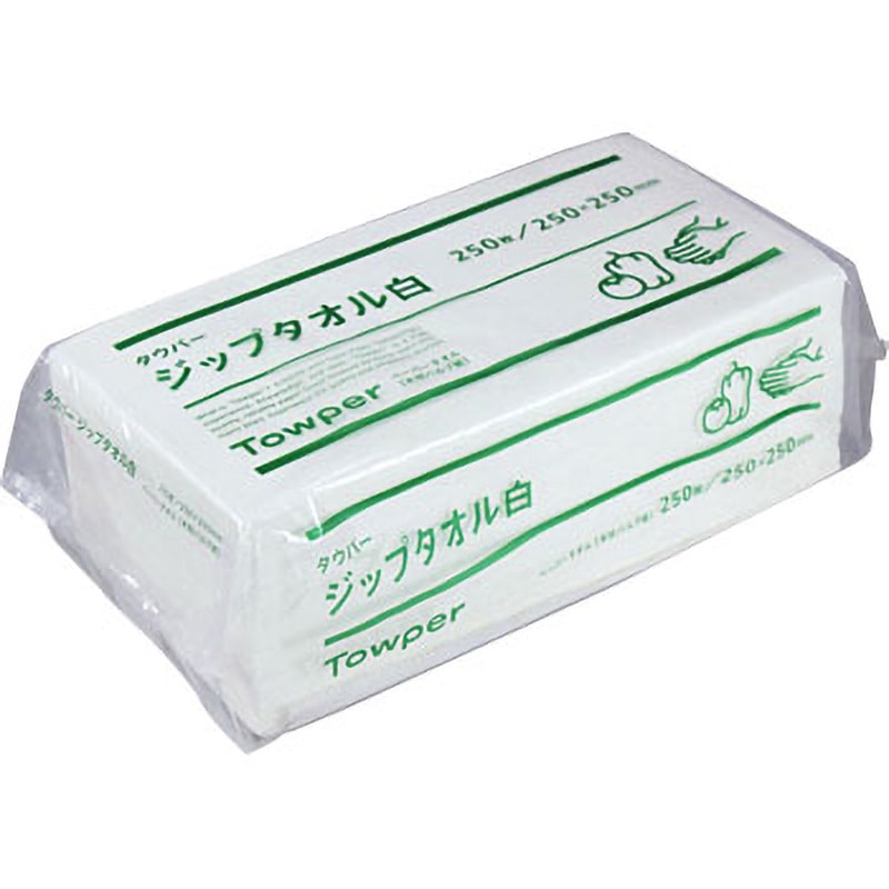 日本製紙クレシア タウパー ジップタオル白 | 飲食店備品・雑貨