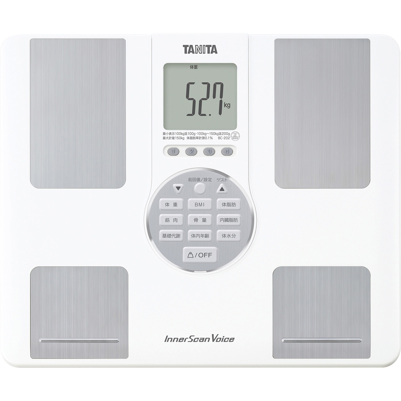 BC202WH 体組成計インナースキャンVoice BC-202 1台 タニタ 【通販