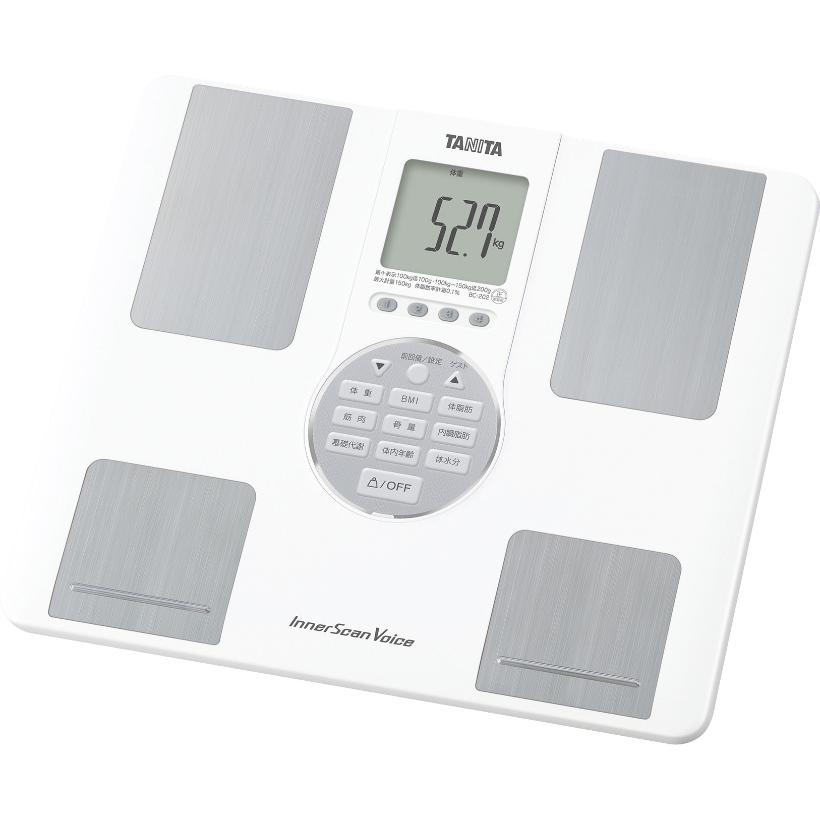ワンピース タニタ体組成計インナースキャンVoice BC-202-OP未使用品 BC202WH 体組成計インナースキャンVoice BC-202 1台 タニタ 【通販
