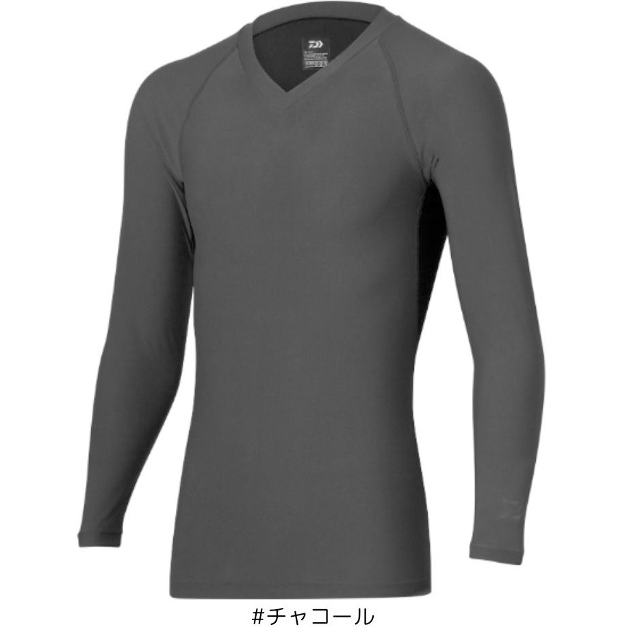 ダイワ(DAIWA) Vネックアンダーシャツ ＤＵ－6224Ｓ チャコール 2ＸＬ Lサイズ DU-6224S ICEDRY Vネックアンダーシャツ DAIWA(ダイワ