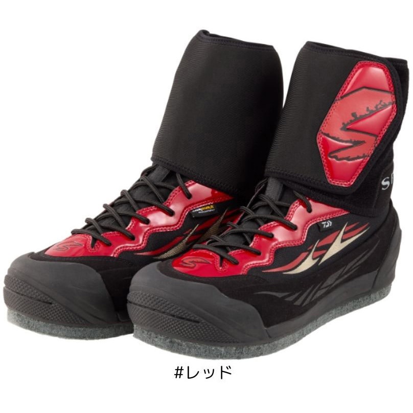 #24.5cm F1SP-3500 ダイワF1スペシャルシューズ (先丸・フェルトスパイク) DAIWA(ダイワ) #レッド色 サイズ24.5cm