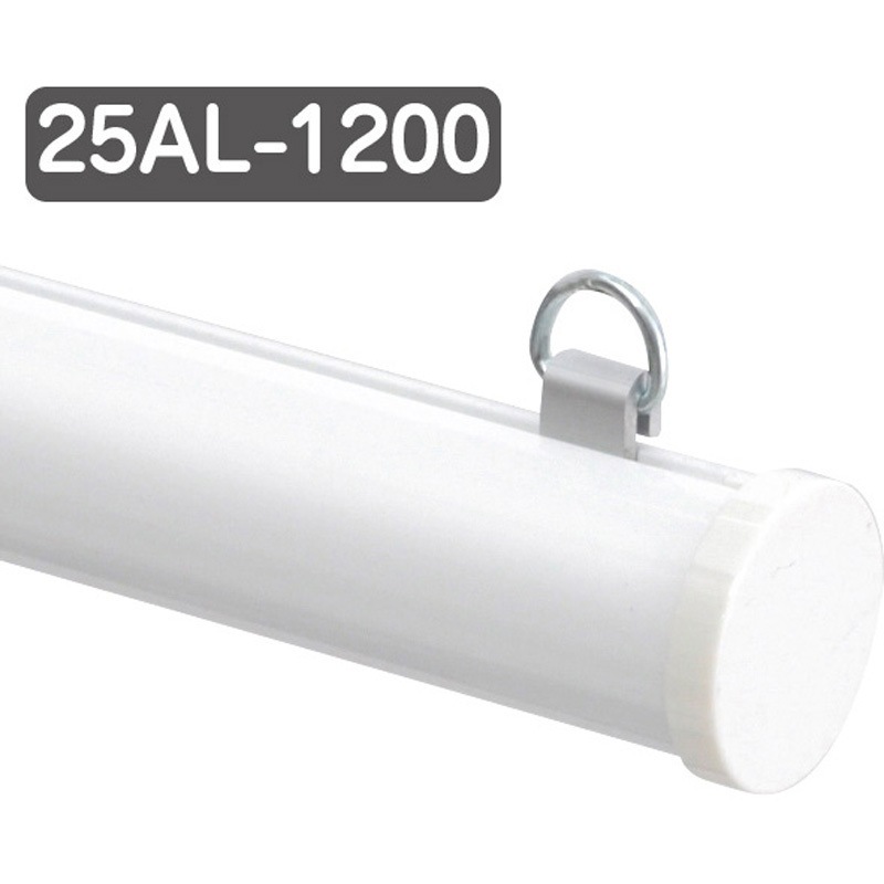 40888WHT メディアホルダー アルミ 友屋 色25AL-1200 寸法Φ25×1213mm 1本 40888WHT
