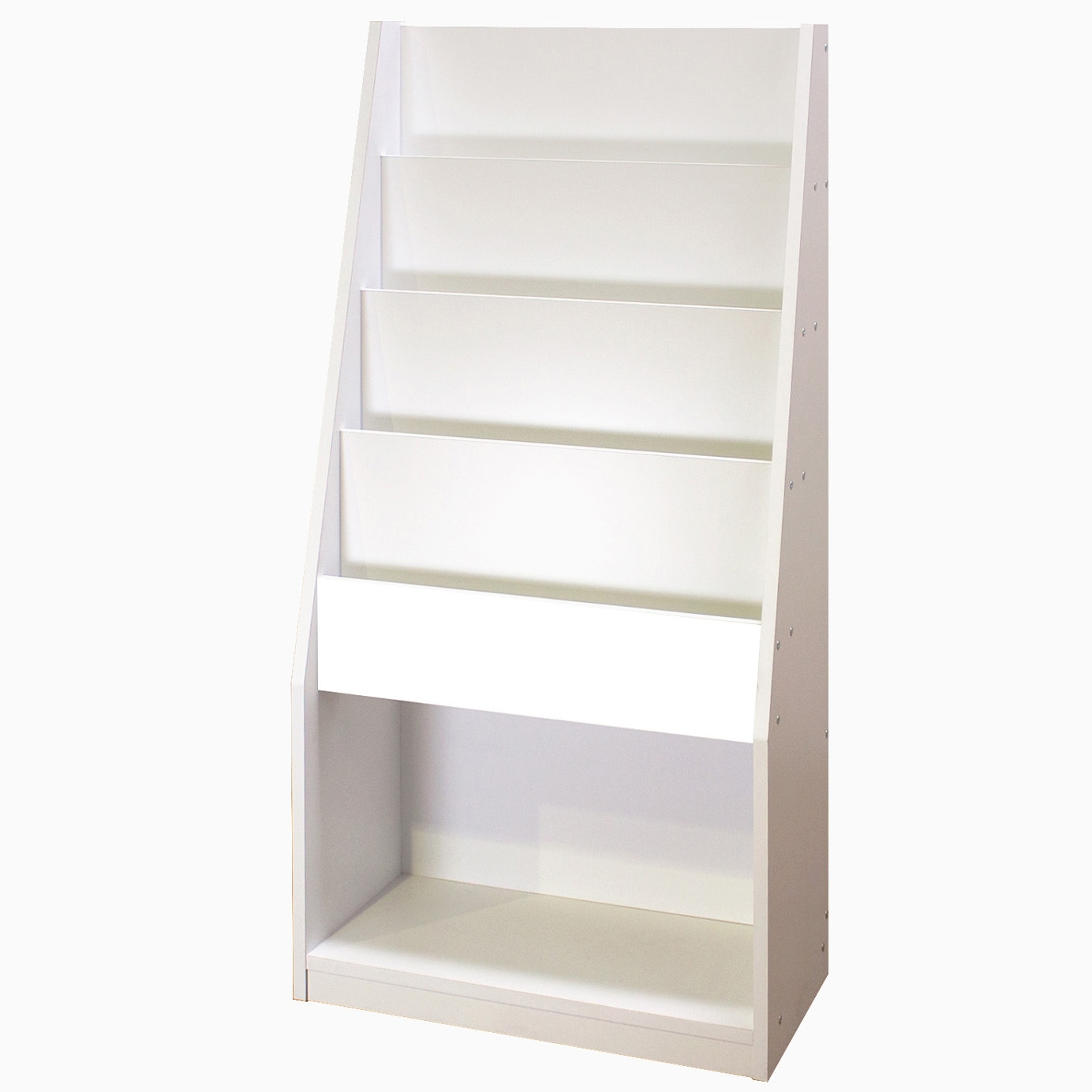 MAW-11M 雑誌ラック60 バリュテック・インターナショナル ホワイト系色 高さ1260mm奥行295mm  MAW-11M