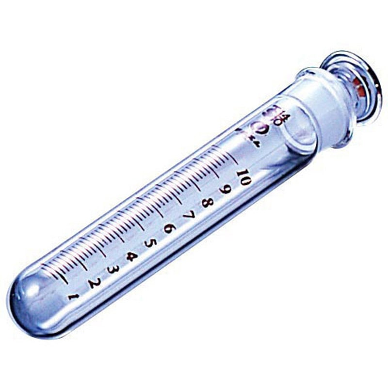 S-10(10mL 10本) 共栓試験管 マルエム[理化学・容器] 10mL  1組(10本)