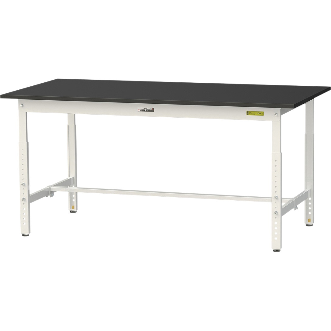 SLKA-1575-BKW 実験用作業台(高さ調整タイプ) ケニス ケミテクト天板