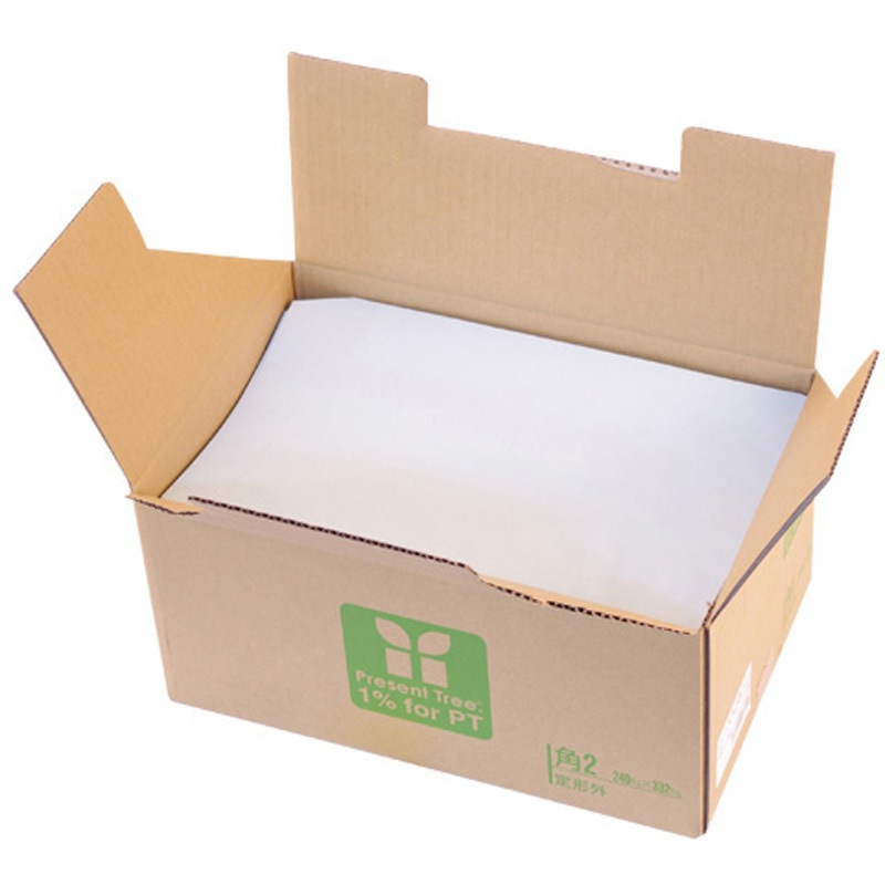 2311 カラー上質封筒 角2 壽堂紙製品 ミズ色  1箱(500枚)