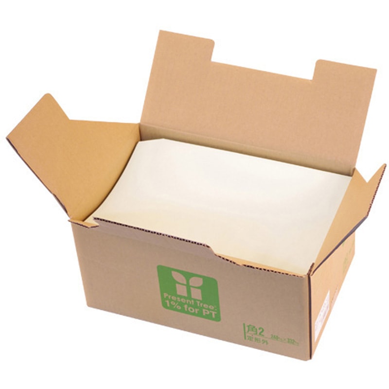 10558 カラー上質 角2 シール付 壽堂紙製品 ワカクサ色  1箱(500枚)