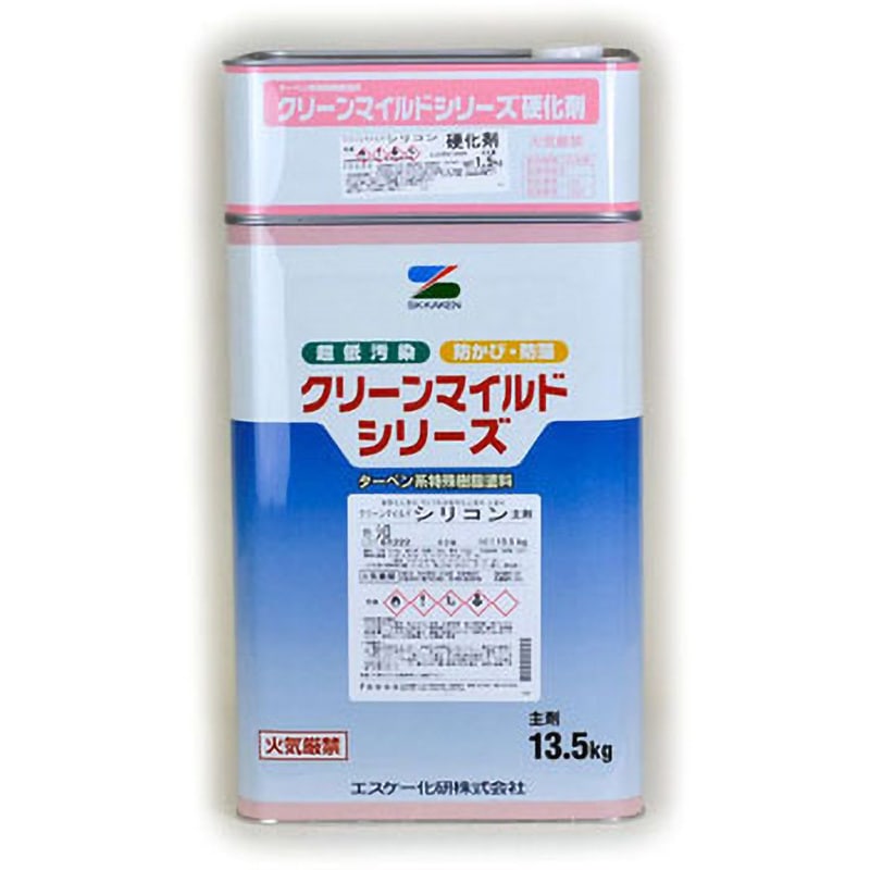 クリーンマイルドシリコン エスケー化研 屋内外兼用 色GN-85 1セット 