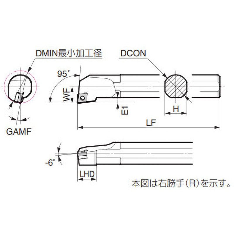 S25R-ECLNL1204-34 ホルダ S-ECLN 住友電工ハードメタル 95° ピンロック 左勝手 14,785円