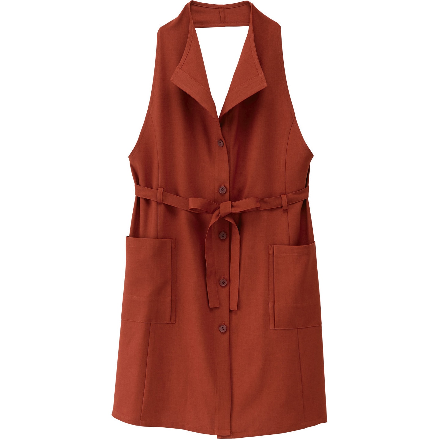 27208-47 レディースエプロンドレス ボストン商会 テラコッタ色 サイズM  27208-47 5,094円