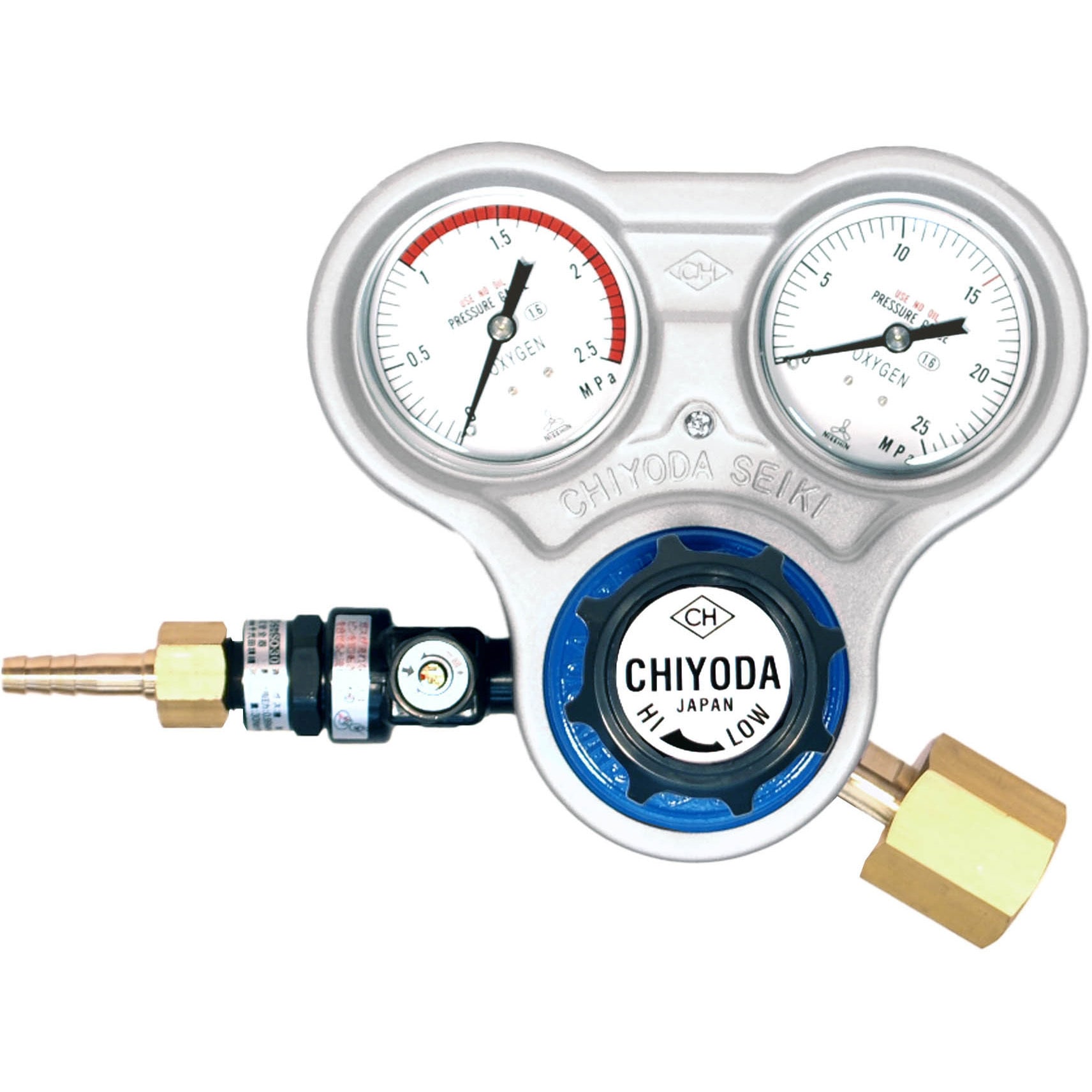 スタウトSRO-S 関東式 N式(安全器付) 酸素用調整器 千代田精機 標準流量30(500L/min)m<sup>3</sup>/h 16,485円