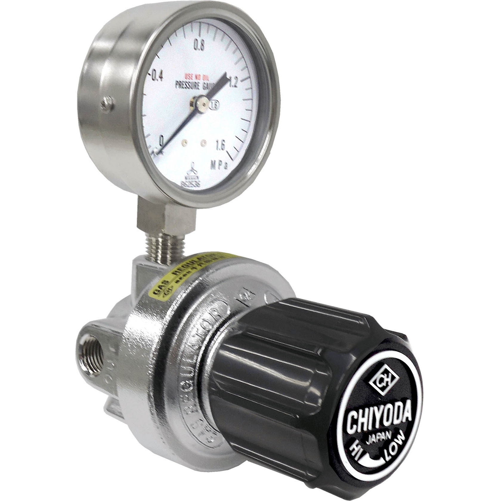 GS-70L(左高圧・炭酸ガス用) 配管取出口用圧力調整器 GS-70L