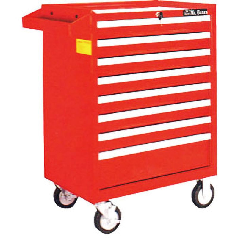 W26-8X Mr.Baxes 引出しロールワゴン E-MAKE 8段 高さ960mm間口460mm奥行670mm  W26-8X