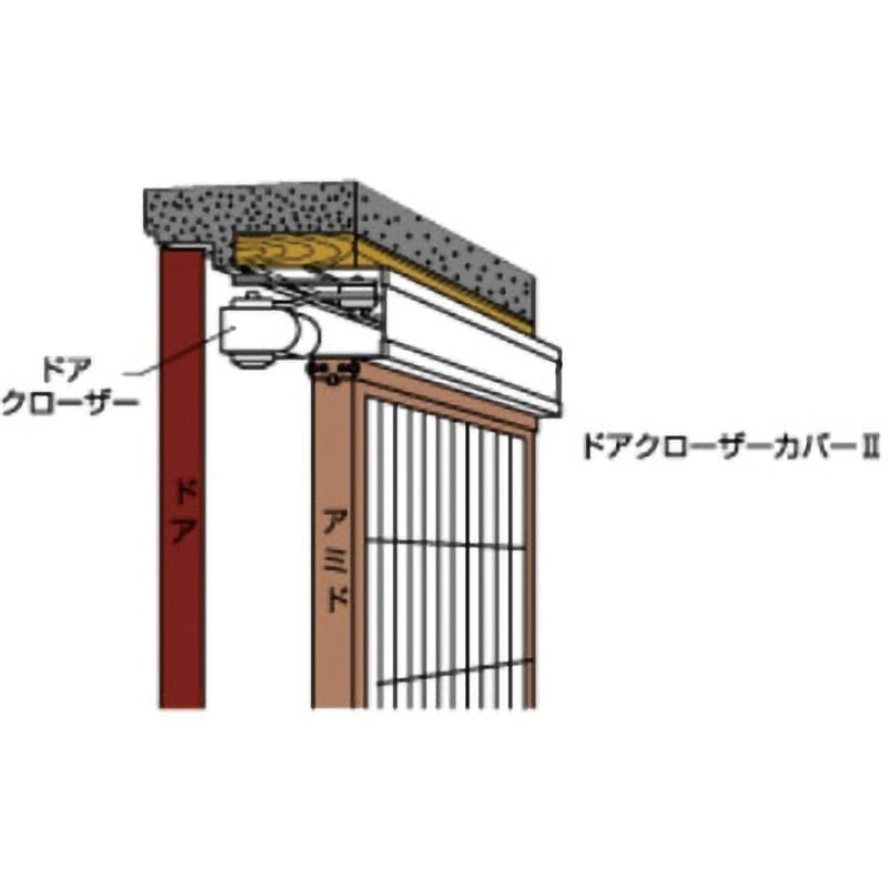 NDC-90 ドアクローザーカバーⅡ セイキ販売 適合HAT-204 - 【通販