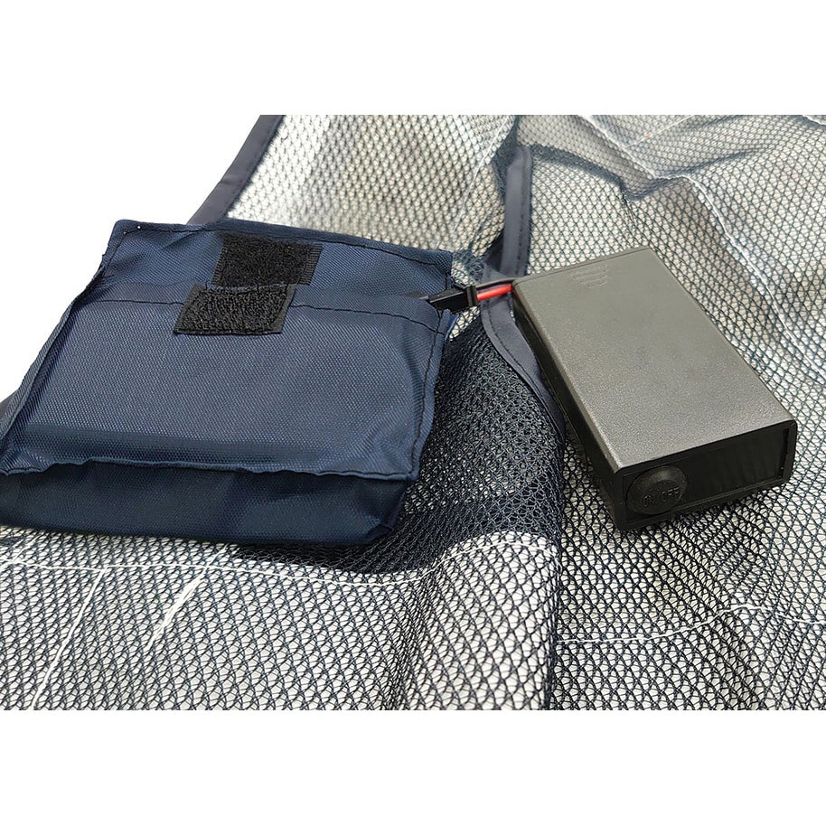 No.6080 LED安全ベスト(ショート丈) KITA(喜多) シルバー