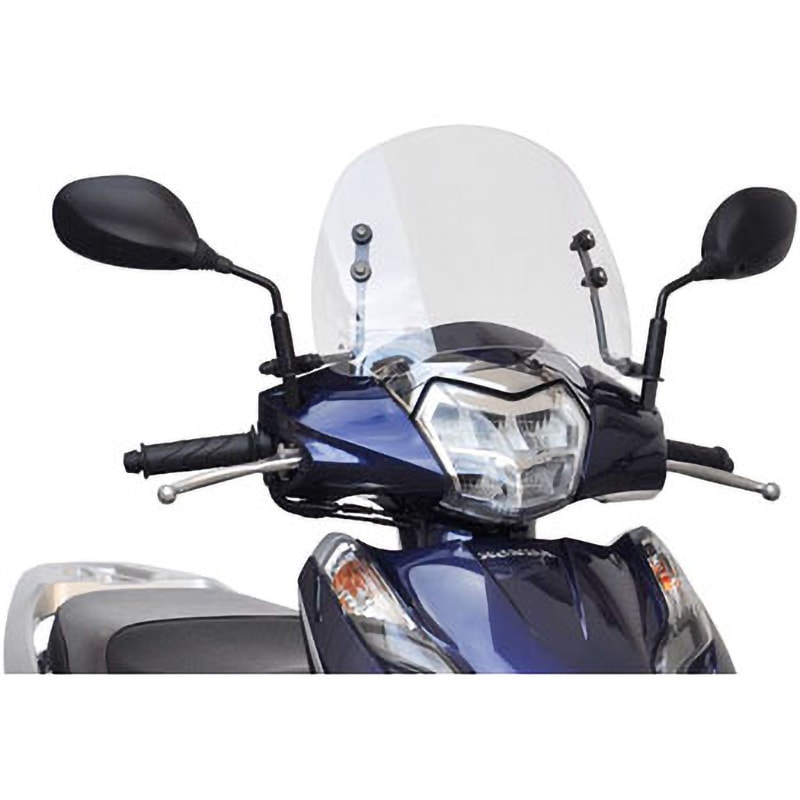 LE-28 ショートバイザー af(旭風防) 主な適合車種HONDA リード125(2BJ-JF45) 樹脂 クリアー色