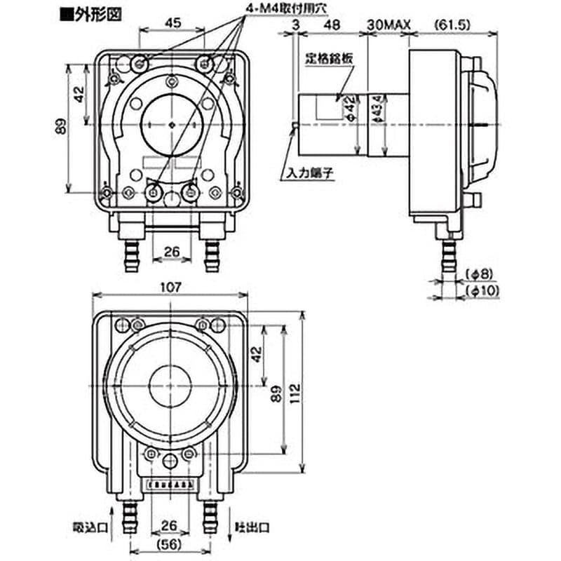 PT-FP1-1000-KA，24V チューブポンプ Fタイプ ツカサ電工 電圧