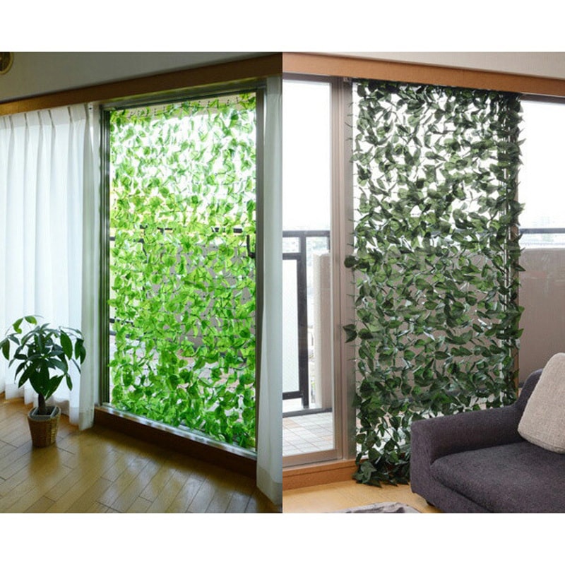 LLH-12C(LG) リーフラティス 約100×200cm 1セット YAMAZEN(山善