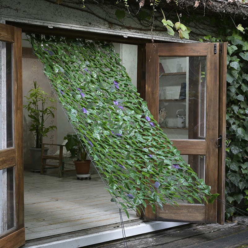 LLHW-12C(LG) リーフラティス 約100×200cm 1セット YAMAZEN(山善