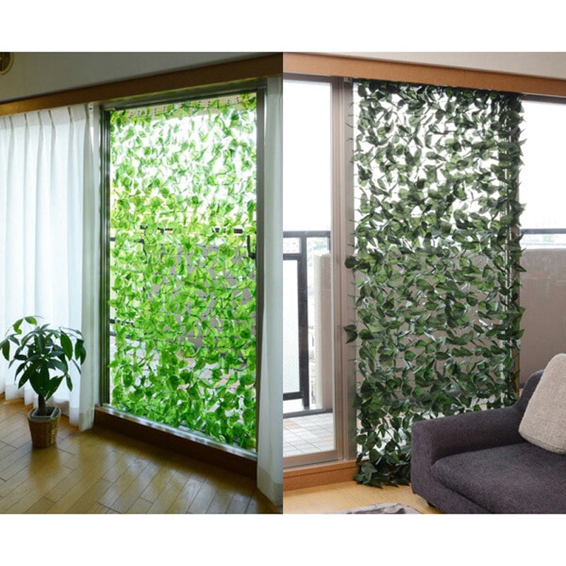 山善 リーフラティス 100×200 LLHW-12C ダブルリーフ 2個セット 山善 ダブルリーフ グリーンフェンス リーフラティス 約100