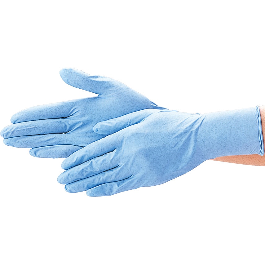 555 ニトリルトライ3 ブルー パウダーフリー エブノ 100枚入 サイズL