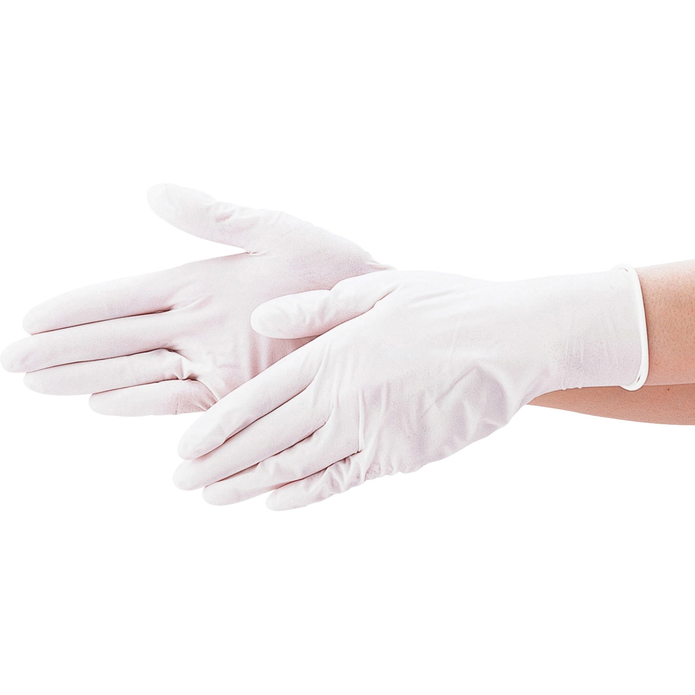 558 ニトリルトライ4 ホワイト パウダーフリー エブノ 100枚入