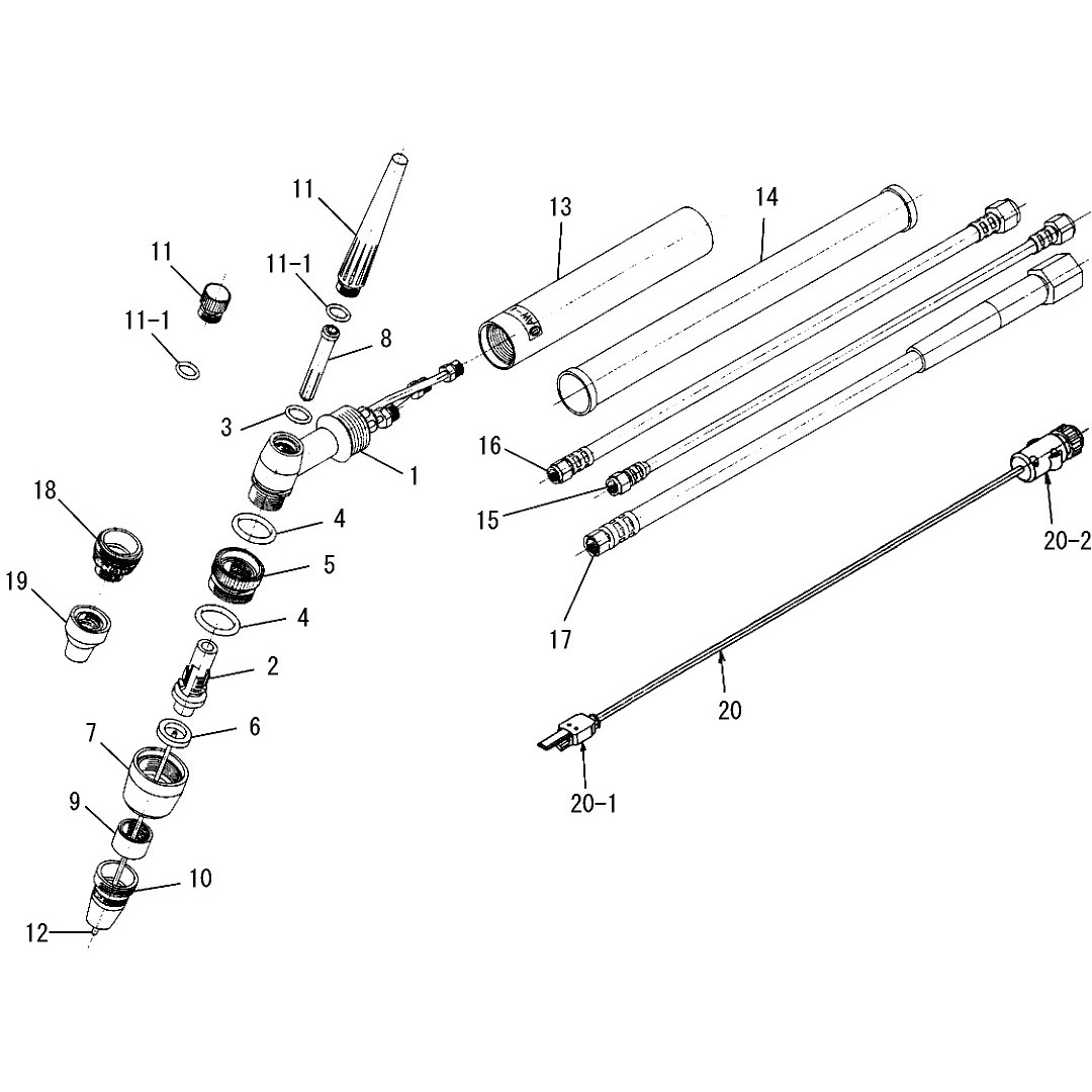 3570-303 部品 TIG溶接トーチAW-12 1個 ダイヘン 【通販モノタロウ】