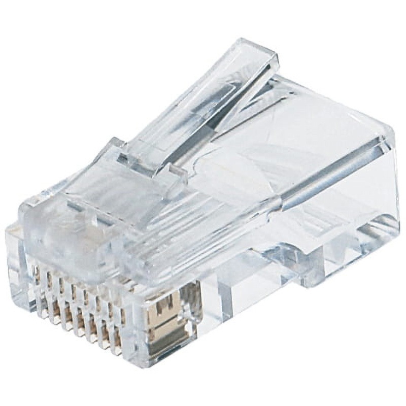 M5E-1P-855H カテゴリー5eモジュラープラグ(単線・より線共用タイプ) 1袋(100個) DENSAN(デンサン/ジェフコム) 【通販モノタロウ】