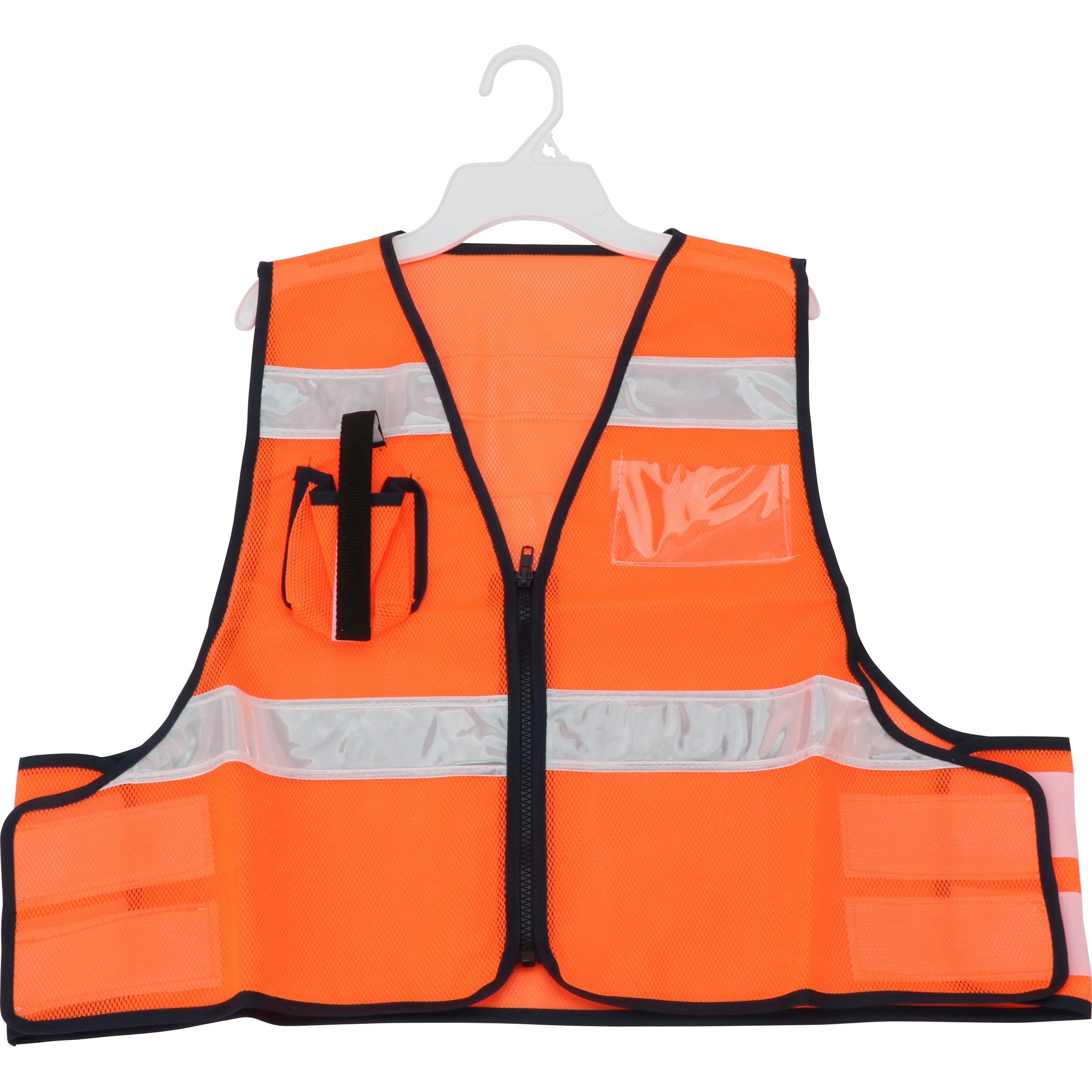 5918506 防犯パトロールベスト ミズケイ シルバー オレンジ