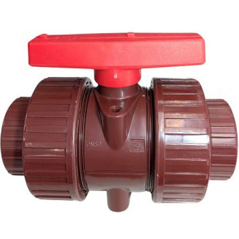 VP666C-TS HT-PVC(耐熱)両ユニオンボールバルブ(シート材質EPDM)VP666C TS式 HSバルブ 呼び径(B)3/4
