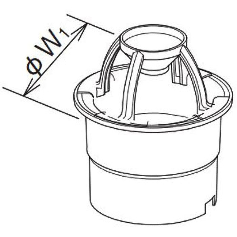 KA3T973 大型雨とい 自在ドレン JIS管用 1箱(6個) Panasonic(パナソニック) 【通販モノタロウ】