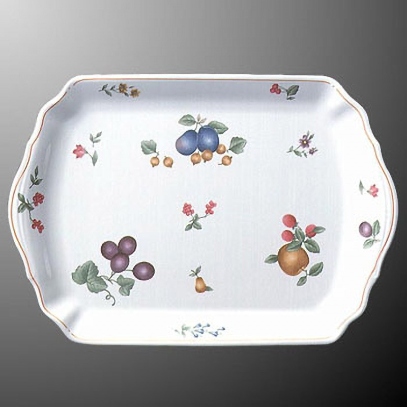 E67RF ロイヤルフルーツ レリーフプラター マルケイ(国際化工) 長角皿 洋食器 高さ42mmサイズ50cm  E67RF