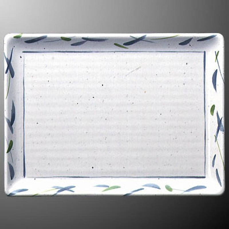 D51SA 盛鉢・盛皿 盛込みプレート マルケイ(国際化工) 長角皿 笹風色 和食器 大サイズ 高さ28mm  D51SA 5,498円