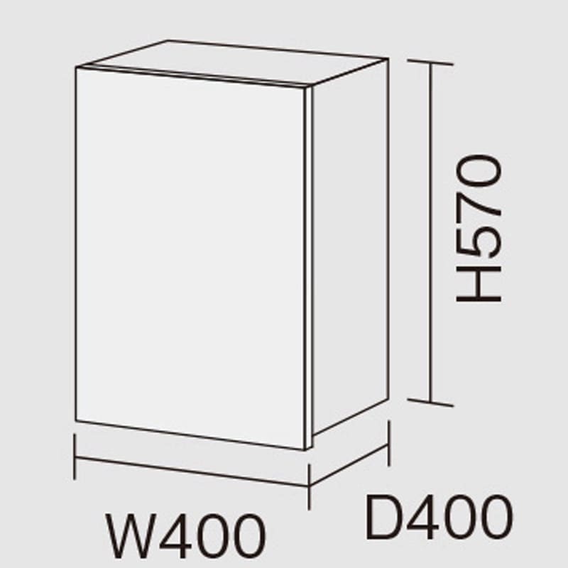 XQCE4S11KNLMDV 多用途収納 天袋ユニット(H570) 手がけタイプ W400 Panasonic(パナソニック) ブラックオーク柄色 寸法400×400(380)×570mm  XQCE4S11KNLMDV