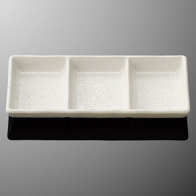 D263KOH たくみ庵 三品皿 マルケイ(国際化工) 長角皿 和食器 粉