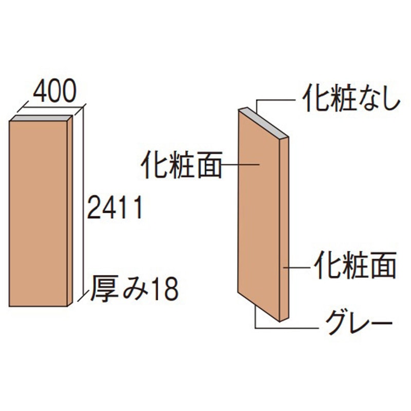 QCE2PENRV 多用途収納 エンドパネル Panasonic(パナソニック